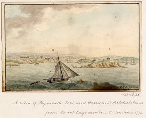 سلسلة من الرسومات التخطيطية والمناظر في بريطانيا العظمى والقارة وأمريكا 1772-1778 (ألوان مائية) بواسطة المدرسة البريطانية