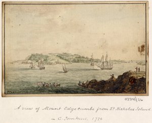 سلسلة من الرسومات التخطيطية والمناظر في بريطانيا العظمى والقارة وأمريكا 1772-1778 (ألوان مائية) بواسطة المدرسة البريطانية