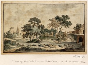 سلسلة من الرسومات التخطيطية والمناظر في بريطانيا العظمى والقارة وأمريكا 1772-1778 (ألوان مائية) بواسطة المدرسة البريطانية