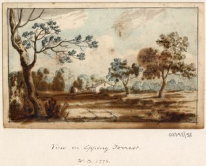 سلسلة من الرسومات التخطيطية والمناظر في بريطانيا العظمى والقارة وأمريكا 1772-1778 (ألوان مائية) بواسطة المدرسة البريطانية