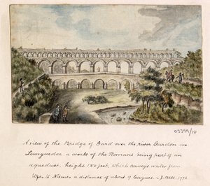 سلسلة من الرسومات التخطيطية والمناظر في بريطانيا العظمى والقارة وأمريكا 1772-1778 (ألوان مائية) بواسطة المدرسة البريطانية