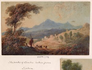 سلسلة من الرسومات ، مناظر في بريطانيا العظمى والقارة وأمريكا 1772-1778 (لوحة زيتية) بواسطة المدرسة البريطانية