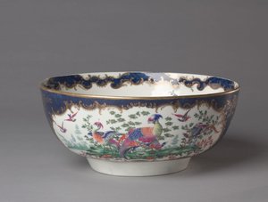 وعاء بانش ، مصنع بورسلين ووستر ، c.1770 بواسطة المدرسة البريطانية