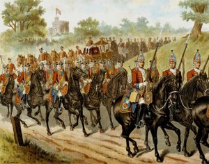 The Royal Escort (George II) عام 1742 - في "" Harper