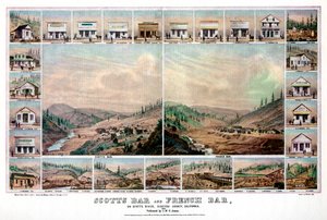 سكوتس بار والبار الفرنسي ، على نهر سكوتس ، مقاطعة سيسكيو ، كاليفورنيا ، 1856 1937.