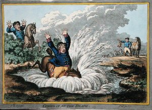 القدوم إلى الموت ، محفور بواسطة جيمس جيلراي (1757-1815) نشرته هانا همفري في عام 1800 (نقش ملون يدويًا) بواسطة براونلو (بعد) الشمال