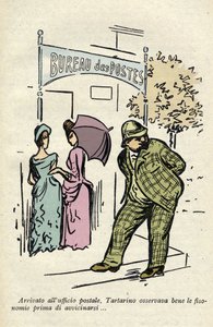 تارتارين يدرس الفراسة بالقرب من مكتب البريد بواسطة بروني بروني