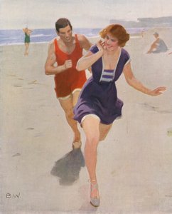 القط والفأر (طباعة حجرية ملونة)