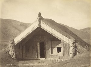 رونانجا هاوس - Wairoa - بعد ثوران يونيو 10.86 ، يوليو 1886 (طبعة زلال)