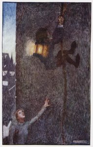رسم توضيحي لـ The Cloister and The Hearth من تأليف تشارلز ريد (لون ليثو) بواسطة بيام (بعد) شو