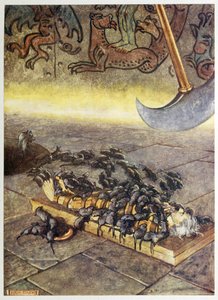 "لقد احتشدوا علي في أكوام متراكمة من أي وقت مضى." ، من حكايات مختارة من الغموض ، حانة. 1909 (لون ليثو) بواسطة جون بيام ليستون شو