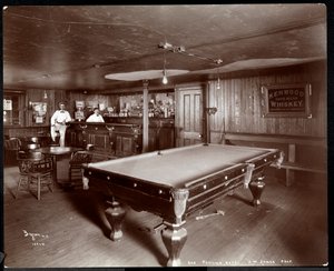 البار في فندق Janer&39;s Pavilion ، Red Bank ، نيو جيرسي ، 1903 (طباعة الجيلاتين الفضي) بواسطة شركة بايرون