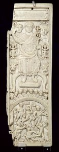لوحة من Diptych of Consul Areobindus ، القسطنطينية ، 506 م (انظر أيضًا 199108) بواسطة المدرسة البيزنطية