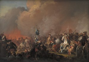 النتيجة في Amager 1658 أثناء الحرب السويدية 1657-60 بواسطة كاليفورنيا لورنتزن
