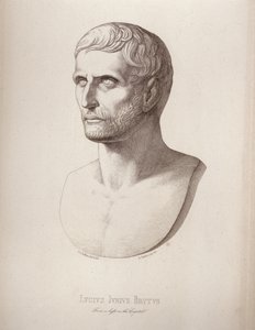 صورة لوسيوس جونيوس بروتوس ، نقشها B.Blloccini ، 1849