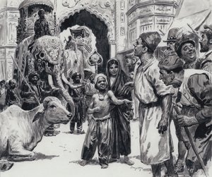 الموكب (غواش على ورق) بواسطة سي إل دوتي