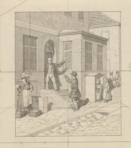 المنظور الخطي المطبق على فن الرسم - اللوحة السابعة ، 2 - حجة سلم الشارع. بواسطة كريستوفر فيلهلم إكرسبيرج