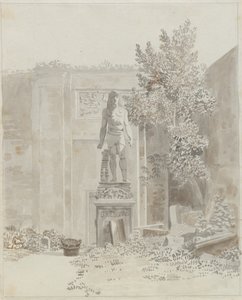 تمثال روماني قديم على الطراز المصري ، ويفترض أن يكون في حديقة Palazzo Barberini بواسطة كريستوفر فيلهلم إكرسبيرج
