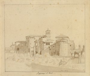 SS. وضع يوحنا وبولس بين ساحة S. Gregorio ، Rom بواسطة كريستوفر فيلهلم إكرسبيرج