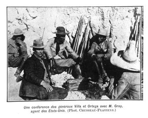 اجتماع الجنرالات فيلا (1877-1923) أورتيجا والممثل الأمريكي السيد جراي