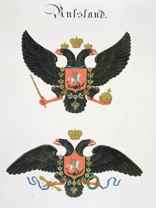 تسلح دولة الإمبراطورية الروسية ، من مجموعة من الألوان المائية المنشورة في ألمانيا ، c.1830-33 بواسطة هيلدبراندت
