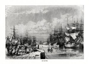 لو هافر ، نورماندي ، شمال فرنسا ، 1879