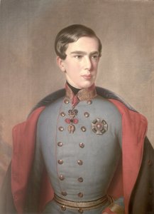 صورة للإمبراطور فرانز جوزيف من النمسا (1830-1916) عمره 20 عام 1850