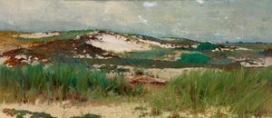 الكثبان الرملية في نانتوكيت ، كاليفورنيا. 1890. بواسطة سي مورغان ماكيليني