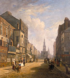 "The Strand ، النظر شرقاً من Exeter Change" ، c1824 بواسطة كاليب روبرت ستانلي