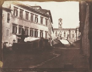 منظر لسلالم الكابيتول ، روما ، 1846.