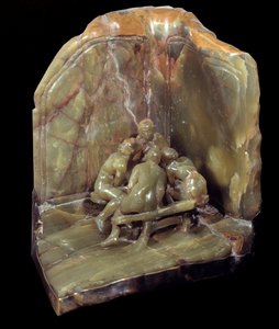 "les loveseats" 1897 (برونز وعقيق يماني)
