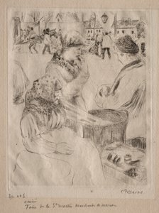 بائع الكستناء ، 1878. بواسطة كميل يعقوب بيسارو