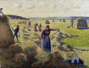 حصاد القش ، Eragny. The Hay Harvest ، Eragny ، c.1887 بواسطة كميل يعقوب بيسارو