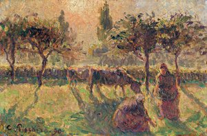 في الحقول ، 1890 بواسطة كميل يعقوب بيسارو
