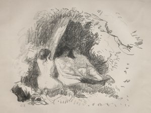 المرأة العارية ، ج. 1896. بواسطة كميل يعقوب بيسارو