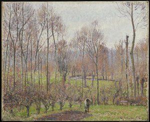 Poplars ، Gray Weather ، Eragny ، 1895 بواسطة كميل يعقوب بيسارو