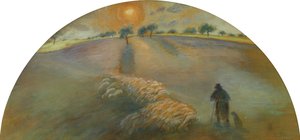 الراعي والأغنام ؛ الراعي والأغنام ، 1890 بواسطة كميل يعقوب بيسارو