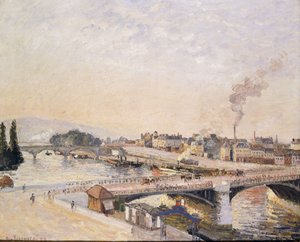 شروق الشمس فوق روان ؛ شروق الشمس في روان ، 1898 بواسطة كميل يعقوب بيسارو