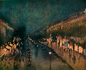 بوليفارد مونمارتر في الليل ، 1897 ، 1937. بواسطة كميل يعقوب بيسارو