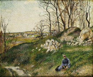 ملتقطي الملفوف ، بونتواز ؛ Les Carrieres du Chou ، بونتواز ، 1882 بواسطة كميل يعقوب بيسارو