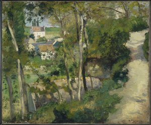 The Climb، Rue de la Cote-du-Jalet، Pontoise، 1875 بواسطة كميل يعقوب بيسارو
