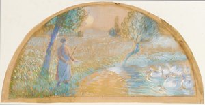 فتاة الأوزة ، 1890 بواسطة كميل يعقوب بيسارو