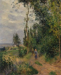 Côte des Grouettes ، بالقرب من Pontoise ، حوالي 1878 (زيت على قماش) بواسطة كميل يعقوب بيسارو
