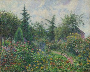 حديقة وبيت دجاج في Octave Mirbeau's ، Les Damps ، 1892.