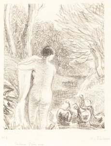 عارية فتاة الاوزة ، ج. 1897. بواسطة كميل بيسارو