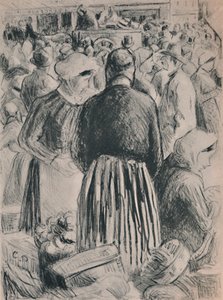 السوق في بونتواز ، 1895 ، 1946 بواسطة كميل يعقوب بيسارو