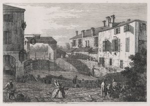 Le Porte Del Dolo (The Locks of Dolo) ، من سلسلة Vedute (المشاهدات) بواسطة كاناليتو (قناة جيوفاني أنطونيو)