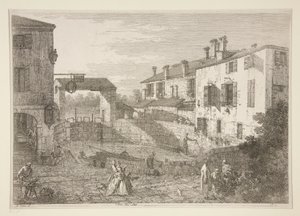 Le Porte del Dolo (The Locks of Dolo) ، من سلسلة Vedute (المشاهدات) بواسطة كاناليتو (قناة جيوفاني أنطونيو)