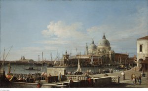 بعد كاناليتو - البندقية دوجانا وسانتا ماريا ديلا سالوت من مولو، 1740 - 1760