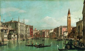القناة الكبرى ، البندقية ، تطل على الجنوب الشرقي ، مع كامبو ديلا كاريتا إلى اليمين ، 1730s.